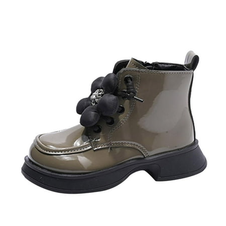ZMHEGW Fashion Winter Children Boots For Boys And Girls Square Toe Flat Bottom Non Slip Solid Color Flower Side Zipper Warm And Comfort
ZMHEGW Fashion Winter Children Boots For Boys And Girls Square Toe Flat Bottom Non Slip Solid Color Flower Side Zipper Warm And Comfort