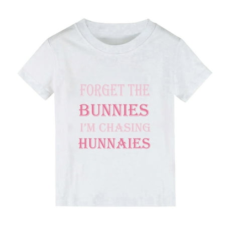 Follure Boys And Girls Tops Short Sleeved T Shirts Summer Solid Color I AM CHASINGS HUNNIES Print For Boys And Girls 5t Shirts for Girls Toddlers Undershirts
Follure Boys And Girls Tops Short Sleeved T Shirts Summer Solid Color I AM CHASINGS HUNNIES Print For Boys And Girls 5t Shirts for Girls Toddlers Undershirts
