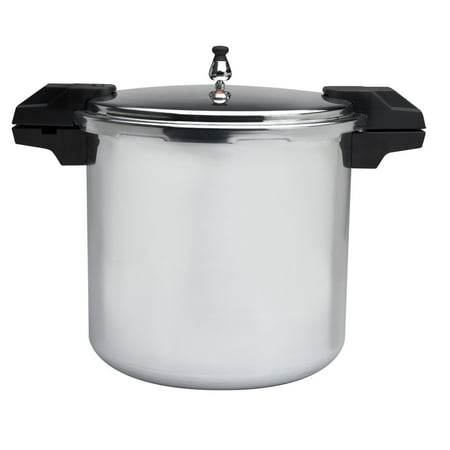 

Mirro 92122A Polished Aluminum 5 / 10 / 15-PSI Pressure Cooker / Canner Cookware 22-Quart Silver