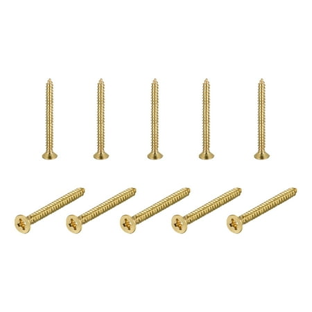 Uxcell M4x40mm Brass Wood Screws Phillips Flat Head Self Tapping Connector 5Pack
Uxcell M4x40mm Brass Wood Screws Phillips Flat Head Self Tapping Connector 5Pack