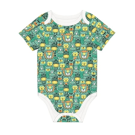 Coaee Animals with Leaf for Soft Cotton Baby Short-Sleeve Bodysuit Baby Girls Boys Bodysuit Romper
Coaee Animals with Leaf for Soft Cotton Baby Short-Sleeve Bodysuit Baby Girls Boys Bodysuit Romper