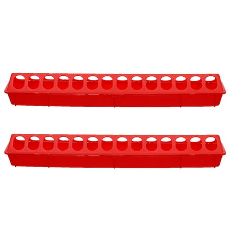 2pcs Pigeon Feeding Long Troughs Anti-drop Food Troughs Pigeon Cage Food Boxes