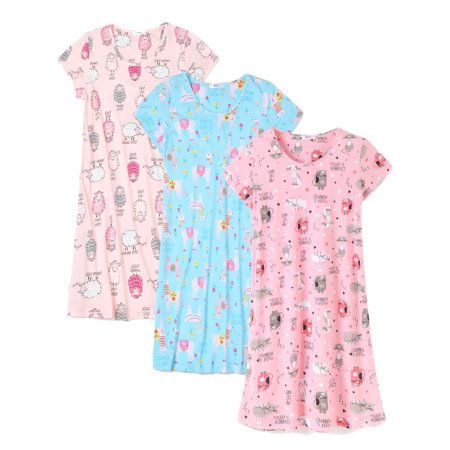 FEREMO Sleepwear for Women Cotton Short Sleeve Cartoon Printed Casual Print Night Shirts 3 Pack
FEREMO Sleepwear for Women Cotton Short Sleeve Cartoon Printed Casual Print Night Shirts 3 Pack