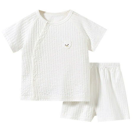 Girl Outfits Summer Toddler Solid Color Breathable Short Sleeve Shorts Casual Home Suit For 0 To 3 Years Toddler Girl Outfits(Size:1-2Years)
Girl Outfits Summer Toddler Solid Color Breathable Short Sleeve Shorts Casual Home Suit For 0 To 3 Years Toddler Girl Outfits(Size:1-2Years)
