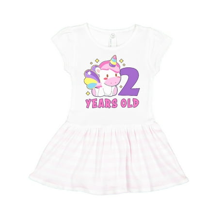 Inktastic 2 years old with Cute Unicorn Birthday Gift Toddler Girl Dress 
Inktastic 2 years old with Cute Unicorn Birthday Gift Toddler Girl Dress