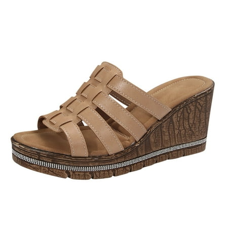 Fandiiiii Slippers for Women Soft Sole Women s Spring And Summer Fashion Leather Open Toe Wedge Sandals Casual And Comfortable Outing Beach Slippers
Fandiiiii Slippers for Women Soft Sole Women s Spring And Summer Fashion Leather Open Toe Wedge Sandals Casual And Comfortable Outing Beach Slippers