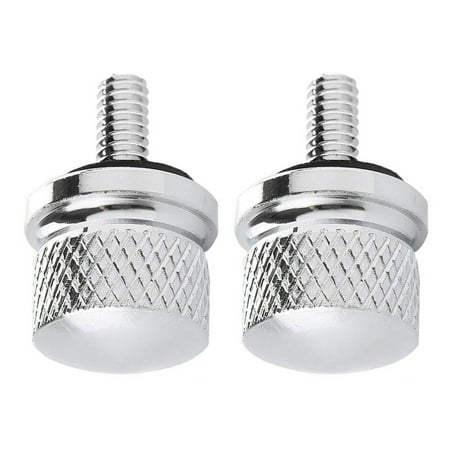 2X Chrome Billet Aluminum Bolt Screw Cap