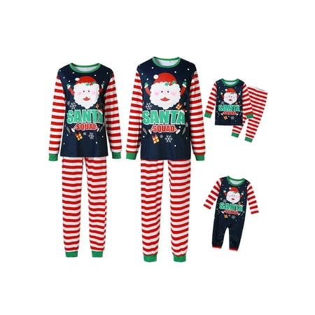 Musuos Family Matching Christmas Pajamas Set Santa Pullover Stripe Pants for Adult Child Baby
Musuos Family Matching Christmas Pajamas Set Santa Pullover Stripe Pants for Adult Child Baby