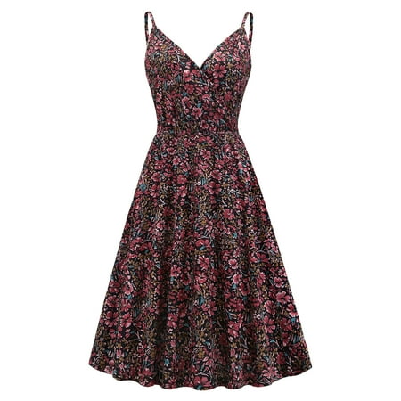 Juebong Retro Women Summer Casual Floral Print Sleeveless Fashion V-Neck Party Dress
Juebong Retro Women Summer Casual Floral Print Sleeveless Fashion V-Neck Party Dress