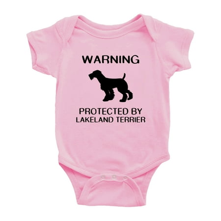 Warning: Protected by A Lakeland Terrier Dog Funny Baby Bodysuits (Pink 3-6 Months)
Warning: Protected by A Lakeland Terrier Dog Funny Baby Bodysuits (Pink 3-6 Months)