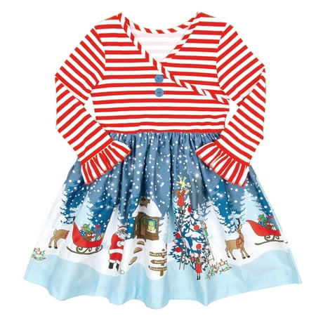 JDEFEG Dresses Baby Girls Santa Toddler Princess Patchwork Clothes Kids Striped Girls Dress&Skirt Flower Girl Dress Vintage Polyester Blend Red 130 
JDEFEG Dresses Baby Girls Santa Toddler Princess Patchwork Clothes Kids Striped Girls Dress&Skirt Flower Girl Dress Vintage Polyester Blend Red 130