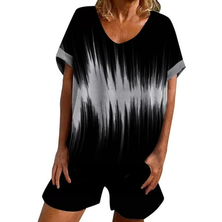 Women s Lingerie Sleep & Lounge Large Size Two Piece Tie Dye Printed Short Sleeve Housewear Women s Sleepwear
Women s Lingerie Sleep & Lounge Large Size Two Piece Tie Dye Printed Short Sleeve Housewear Women s Sleepwear