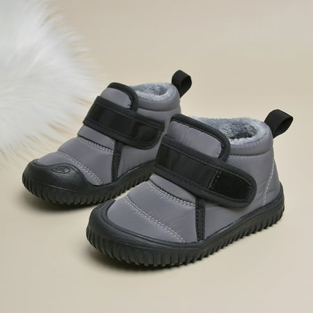 Boys Fleece Thermal Snow Boots Waterproof Thickened Booties With Hook And Loop Fastener For Winter Outdoor
Boys Fleece Thermal Snow Boots Waterproof Thickened Booties With Hook And Loop Fastener For Winter Outdoor