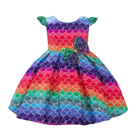 Child Girls Bowknot Multicolor Pageant Dress Birthday Party Toddler Rainbow Gown Princess Dress
Child Girls Bowknot Multicolor Pageant Dress Birthday Party Toddler Rainbow Gown Princess Dress