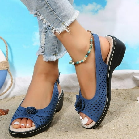 Honeeladyy Womens Dress Ankle Elastic sandals Women Ladies Fashion Slope Heel Sandals Comfortable Round Toe Buckle Causal Sandals Shoes
Honeeladyy Womens Dress Ankle Elastic sandals Women Ladies Fashion Slope Heel Sandals Comfortable Round Toe Buckle Causal Sandals Shoes