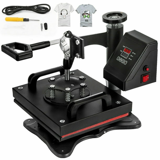 BestEquip 360 Degree Heat Press Transfer Machine for T-Shirt 12" x 10" Swing Away