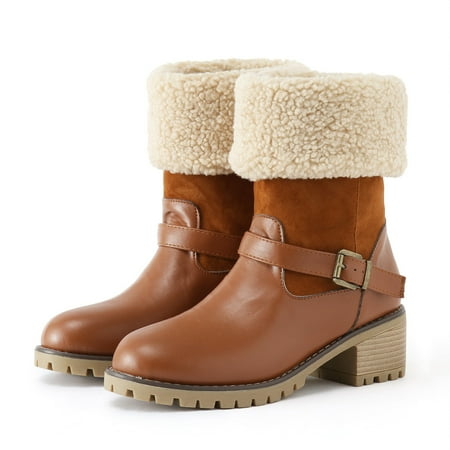 Cathalem Boots Women Low Heel Winter Boots For Women Warm Snow Boots Ladies Warm Booties Ankle Boots for Women Boots Fashion A 8.5
Cathalem Boots Women Low Heel Winter Boots For Women Warm Snow Boots Ladies Warm Booties Ankle Boots for Women Boots Fashion A 8.5