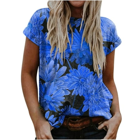 aoksee wedding guest dresses for women Fashion Women Casual Loose Floral Print O-Neck Short Sleeve T-Shirt Blouse Gift on Clearance
aoksee wedding guest dresses for women Fashion Women Casual Loose Floral Print O-Neck Short Sleeve T-Shirt Blouse Gift on Clearance
