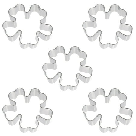 Rosarivae 5pcs Four Clover Shaped Cake Mold Stainless Steel Biscuit Mold DIY Baking Mold Kitchen Baking Tools for Cake Shop (M Size)
Rosarivae 5pcs Four Clover Shaped Cake Mold Stainless Steel Biscuit Mold DIY Baking Mold Kitchen Baking Tools for Cake Shop (M Size)