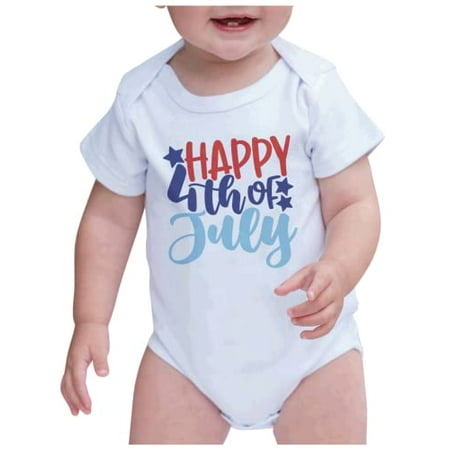 7 ate 9 Apparel Kids Patriotic 4th of July Outfit - Happy 4th of July Stars White Onepiece 3-6 Months
7 ate 9 Apparel Kids Patriotic 4th of July Outfit - Happy 4th of July Stars White Onepiece 3-6 Months