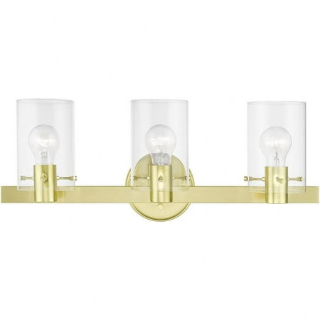 3 Light Bathroom Light in Contemporary Style-8.5 inches Tall and 22.5 inches Wide-Satin Brass Finish Bailey Street Home 218-Bel-4821590
3 Light Bathroom Light in Contemporary Style-8.5 inches Tall and 22.5 inches Wide-Satin Brass Finish Bailey Street Home 218-Bel-4821590