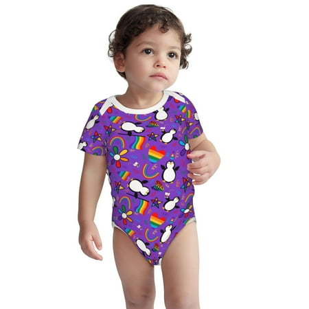 Rocae Rainbow Lgbt Penguin for Baby Cotton Short-Sleeve Bodysuits for Unisex Onesies Bodysuit-18 Months
Rocae Rainbow Lgbt Penguin for Baby Cotton Short-Sleeve Bodysuits for Unisex Onesies Bodysuit-18 Months