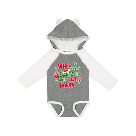 Inktastic Who Needs Santa when I Have Nonna Gift Baby Boy or Baby Girl Long Sleeve Bodysuit
Inktastic Who Needs Santa when I Have Nonna Gift Baby Boy or Baby Girl Long Sleeve Bodysuit