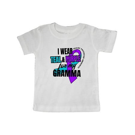Inktastic Suicide Prevention I Wear Teal and Purple for My Gramma Gift Baby Boy or Baby Girl T-Shirt
Inktastic Suicide Prevention I Wear Teal and Purple for My Gramma Gift Baby Boy or Baby Girl T-Shirt