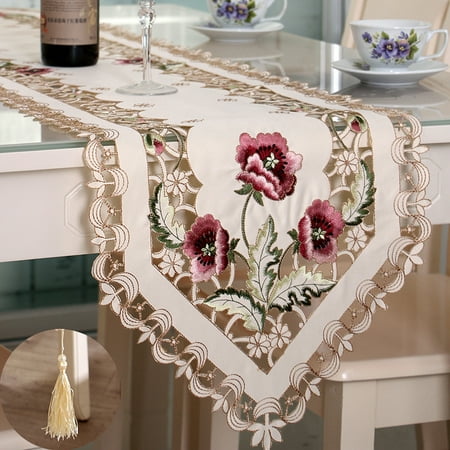 Okwish Modern Simple Polyester Embroidered Table Runners 5.77Ft/6.43Ft/8.07Ft Floral Embroidered Tablecloth For Dinner Gifts
Okwish Modern Simple Polyester Embroidered Table Runners 5.77Ft/6.43Ft/8.07Ft Floral Embroidered Tablecloth For Dinner Gifts