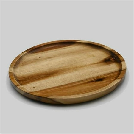 10 in. Dia. Acacia Round Plate & Platter