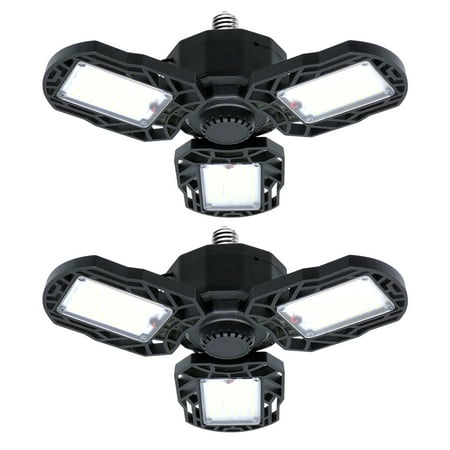 2pcs E27 Light Practical Foldable Light Lighting Tool Garage Lamp Emergency Light for Daily Use