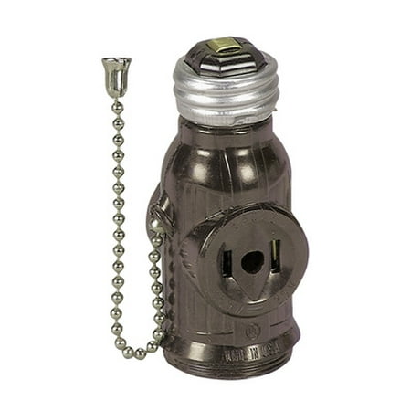 2PC Eaton Wiring Devices 718B-BOX Pull Chain Lamp Holder Adapter