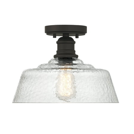 Trade Winds Finn 1 Light Ceiling Light in Oil Rubbed Bronze