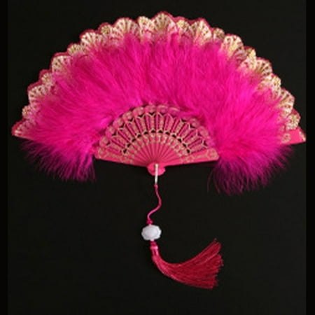 Fancy Lolita Feather Folding Fan Sweet Fairy Girl Court Dance Hand Fan With Pendant Rose Red
Fancy Lolita Feather Folding Fan Sweet Fairy Girl Court Dance Hand Fan With Pendant Rose Red