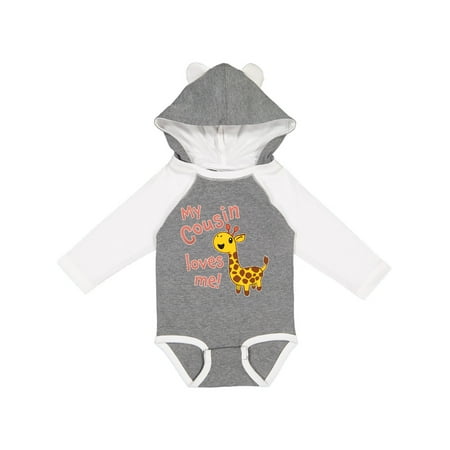 Inktastic My Cousin Loves me- cute giraffe Gift Baby Boy or Baby Girl Long Sleeve Bodysuit
Inktastic My Cousin Loves me- cute giraffe Gift Baby Boy or Baby Girl Long Sleeve Bodysuit