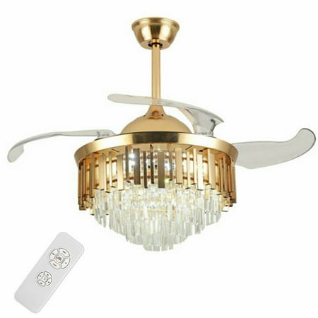 TFCFL 42 Crystal LED Chandelier Invisible Ceiling Fan Light Ceiling Fan Lamp w/Remote
TFCFL 42 Crystal LED Chandelier Invisible Ceiling Fan Light Ceiling Fan Lamp w/Remote
