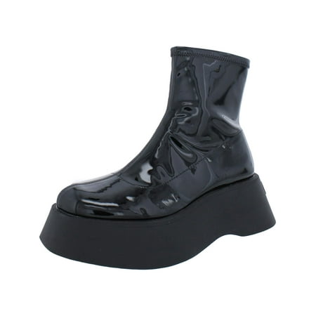 Circus by Sam Edelman Womens Garland Patent Chunky Ankle Boots