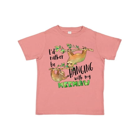 Inktastic Id Rather Be Hanging with my Meemaw- Cute Sloths Gift Toddler Boy or Toddler Girl T-Shirt
Inktastic Id Rather Be Hanging with my Meemaw- Cute Sloths Gift Toddler Boy or Toddler Girl T-Shirt
