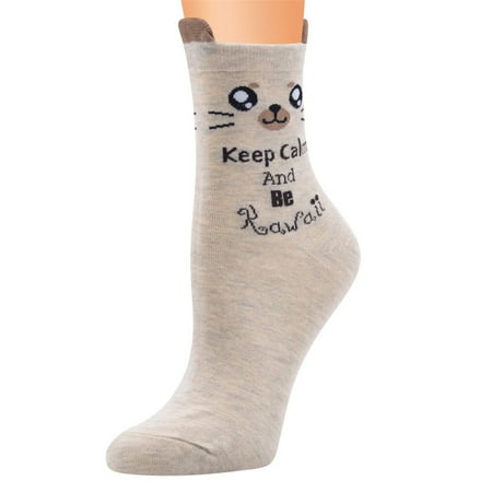 STEADY Casual Work Socks Animal Cartoon Cat Printing Cotton Blend Medium Sports Socks Beige
STEADY Casual Work Socks Animal Cartoon Cat Printing Cotton Blend Medium Sports Socks Beige