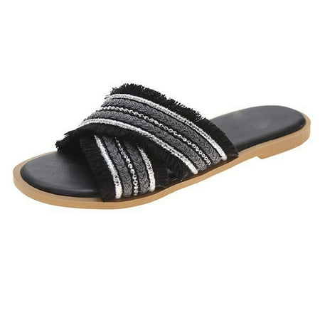 Qufokar Flip Flop Slippers Women Womens Slippers 11Wide Womens Studded Flat Sandals Open Toe Slip On Tel Crossed Strap Beach Vacation Slipper
Qufokar Flip Flop Slippers Women Womens Slippers 11Wide Womens Studded Flat Sandals Open Toe Slip On Tel Crossed Strap Beach Vacation Slipper