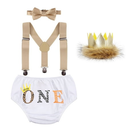 Cake Smash Outfit Boy 1st Birthday Outfit Baby Bloomers Diaper Cover Suspenders Bowtie Headband for Photo Props Jungle Safari Themed Party Supplies Brown Lion White 3-24 Months
Cake Smash Outfit Boy 1st Birthday Outfit Baby Bloomers Diaper Cover Suspenders Bowtie Headband for Photo Props Jungle Safari Themed Party Supplies Brown Lion White 3-24 Months