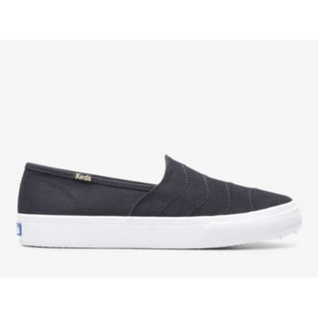 Keds Double Decker Wave Canvas Slip On Sneaker Women Black