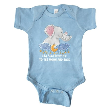Inktastic My Aunt Loves me to the Moon and Back Elephant Family Gift Baby Boy or Baby Girl Bodysuit
Inktastic My Aunt Loves me to the Moon and Back Elephant Family Gift Baby Boy or Baby Girl Bodysuit