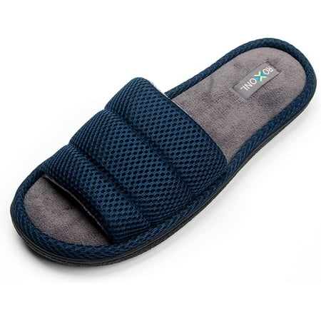 Roxoni Unisex Slippers for Men Plush Slippers for Men Open Toe House Slippers for Superior Comfort Cozy Soft & Durable Design Versatile & Colorful Slides Sandals Navy
Roxoni Unisex Slippers for Men Plush Slippers for Men Open Toe House Slippers for Superior Comfort Cozy Soft & Durable Design Versatile & Colorful Slides Sandals Navy