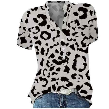 Alrise Women s Casual Printed V-Neck Short-Sleeved Shirt Pullover Loose Blouse Tops Gray 3XL
Alrise Women s Casual Printed V-Neck Short-Sleeved Shirt Pullover Loose Blouse Tops Gray 3XL