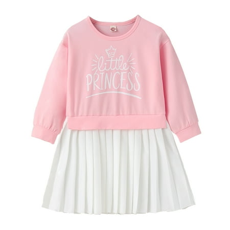 NZRVAWS 4T Toddler Baby Girls Dress Splice Letter Print Long Sleeve Round Neck Dress 1PCS Sun Dress 4-5T Pink
NZRVAWS 4T Toddler Baby Girls Dress Splice Letter Print Long Sleeve Round Neck Dress 1PCS Sun Dress 4-5T Pink