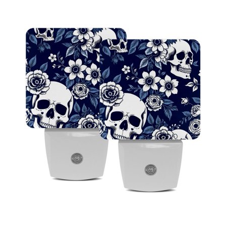 LED Night Light Lamp with Smart Sensor Dusk to Dawn Sensor 2-Pack for Bedroom Bathroom Hallway White 0.5W Plug-in Skull Flower Retro
LED Night Light Lamp with Smart Sensor Dusk to Dawn Sensor 2-Pack for Bedroom Bathroom Hallway White 0.5W Plug-in Skull Flower Retro