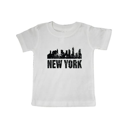 Inktastic New York Skyline Grunge Gift Baby Boy or Baby Girl T-Shirt