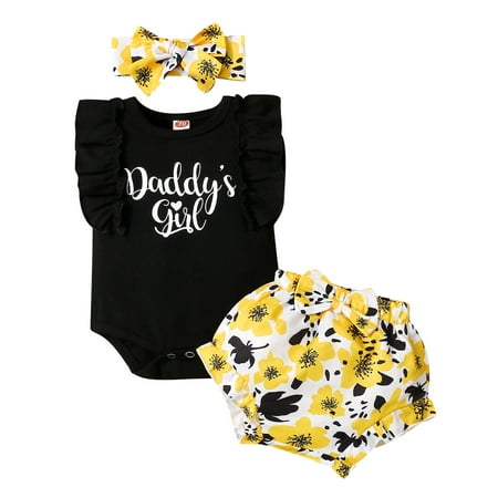 Binmer Toddler Baby Girl Summer Letter Flying Rompe Sleeve +Printed Pants+Headband Suit
Binmer Toddler Baby Girl Summer Letter Flying Rompe Sleeve +Printed Pants+Headband Suit