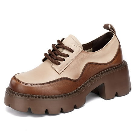 Women‘s Two Tone Color Patchwork Chunky Heeled Shoes Round Toe Platform Lace Up Oxford Shoes Women‘s Footwear
Women‘s Two Tone Color Patchwork Chunky Heeled Shoes Round Toe Platform Lace Up Oxford Shoes Women‘s Footwear